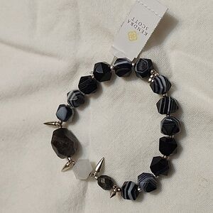 Kendra Scott Sadie bracelet black and white stones. New with tags.
